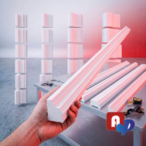 Molduras para decoración de interiores y exteriores fabricadas en poliestireno de unicel