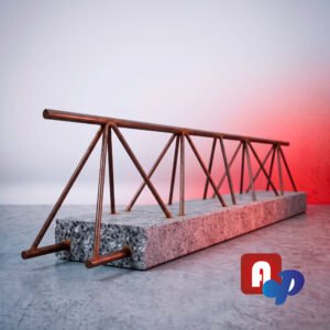Vigueta de Alma Abierta para construccion con bovedilla de poliestireno o de cemento y arena